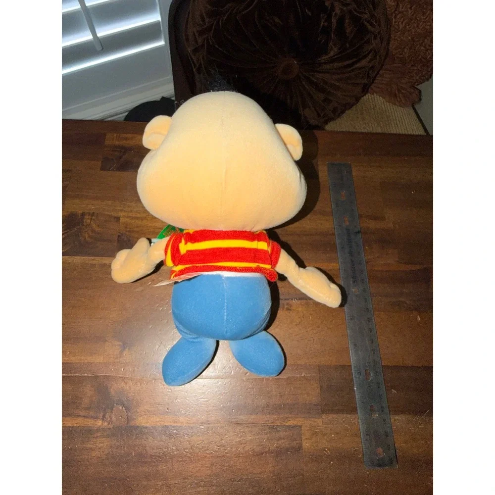 Microsonic Milton and Douglas Plush Stuffed Toy Red Yellow Striped Shirt 10 inch